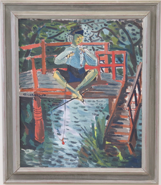 Karsten Oliver Keiseraas, olja på duk, signerad, daterad -50.