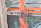 Karsten Oliver Keiseraas, olja på duk, signerad, daterad -50.