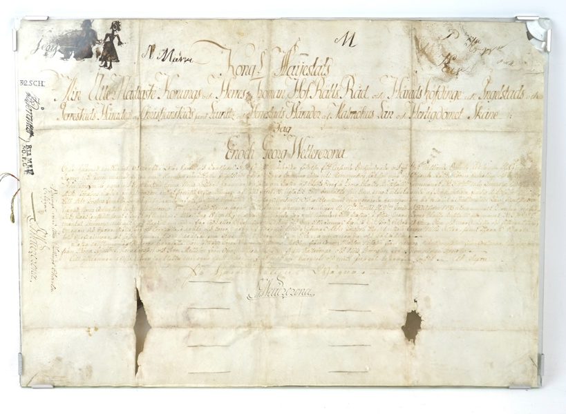 Dokument, datering 1795, Skåne.