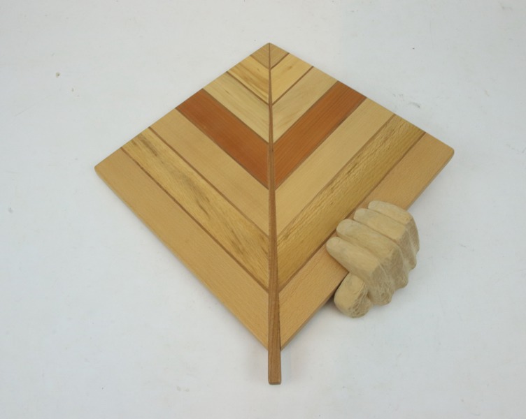 Väggdekoration, flera träslag, Söwe Konst.