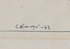 Gösta Calmeyer, tuschteckning, signerad, daterad -63.