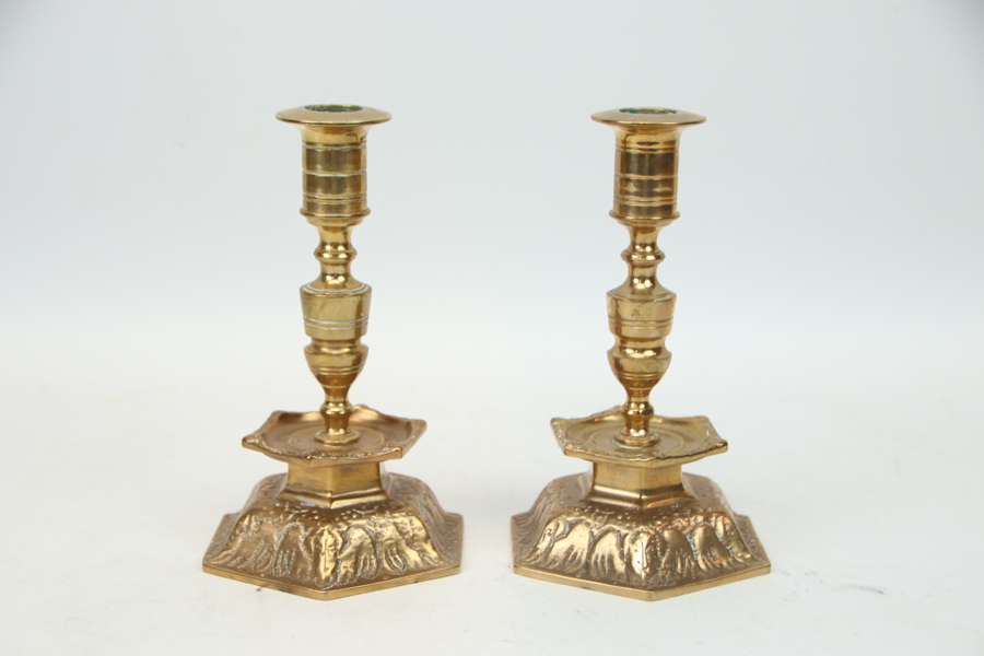 Ljustakar, ett par, malm, barockstil, 1900-tal.