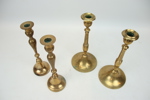 Ljusstakar, 2 par, mässing, bl.a Jönköpings Metallfabrik.