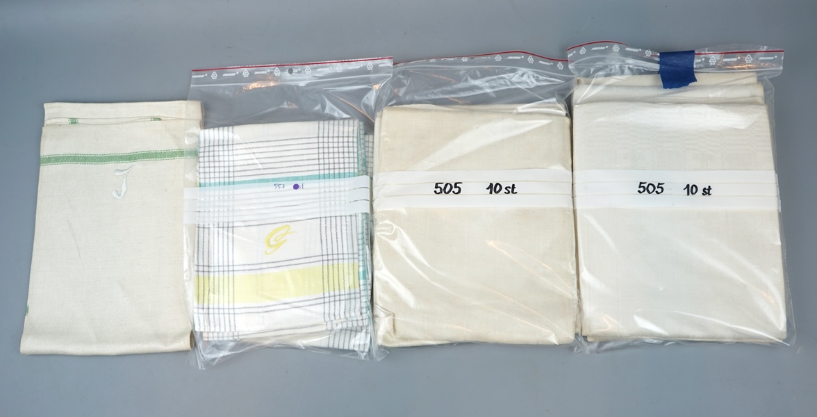 Handdukar, ett parti, linne.