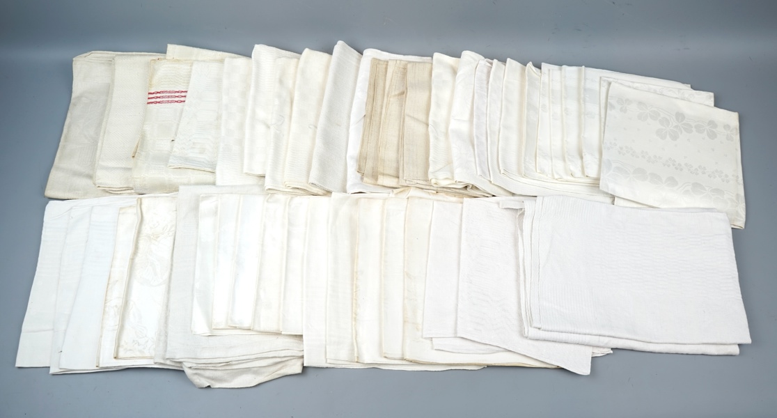 Handdukar och servetter, ett parti, linne.