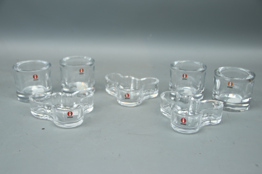 Ljuslyktor, 7 st, glas, Iittala.