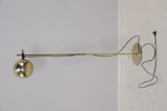 Golvlampa, justerbar, höj/sänkbar, metall.