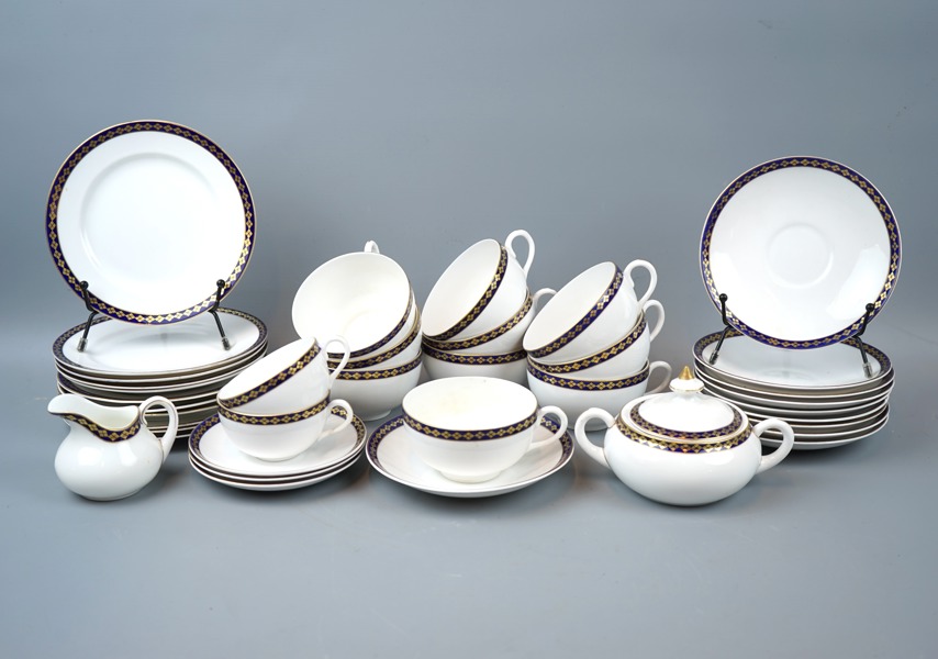 Te och kaffeservisdelar, 26 st, porslin, Gustavsberg.