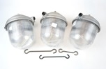 Industrilampor, 3 st, metall/plast, ES-System Wilkasy, System Os-210.