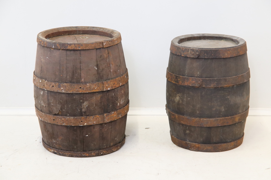 Tunnor, 2 st, trä/metall.