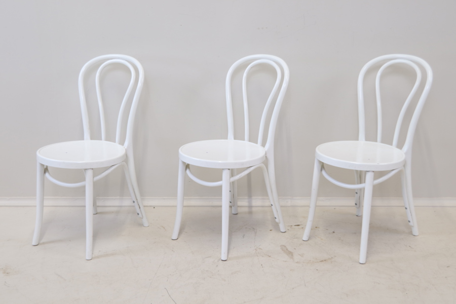 Gillis Lundgren, stolar, 3 st, plast, "Öglan", IKEA.