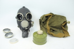 Gasmasker, GP-7V, 5 st, med tillbehör och väskor, Ryssland.