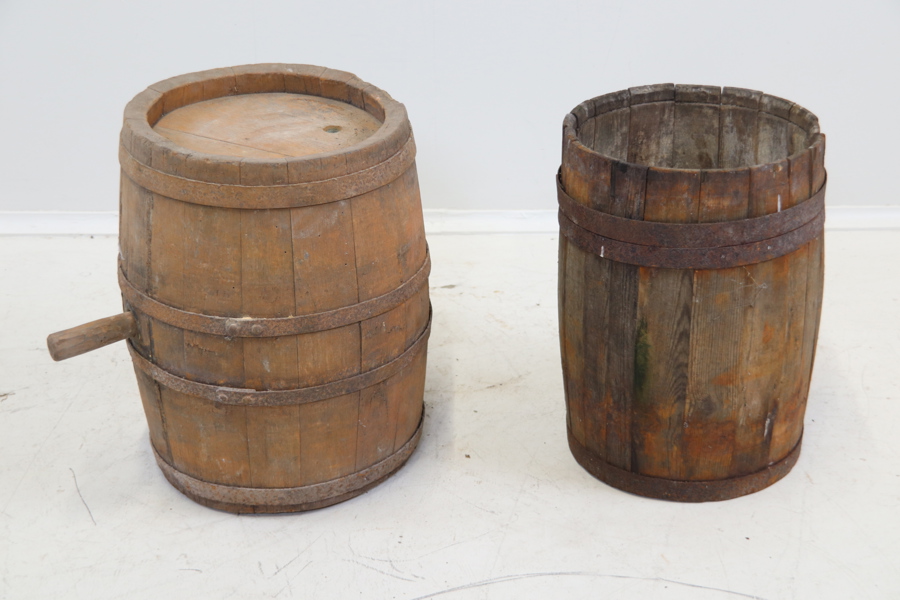 Tunnor, 2 st, trä/metall.