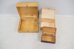 Lådor, 5 st, trä.