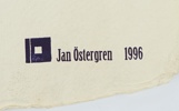 Jan Östergren, dikter, 7 st, tryck på papper, oramade.
