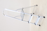 Trappstege, aluminium, hopfällbar.