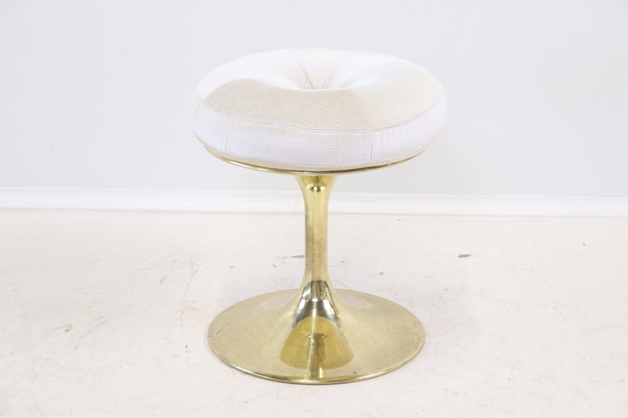 Pall, textil/mässing, Johanson Design, Markaryd, 1960/70-tal.