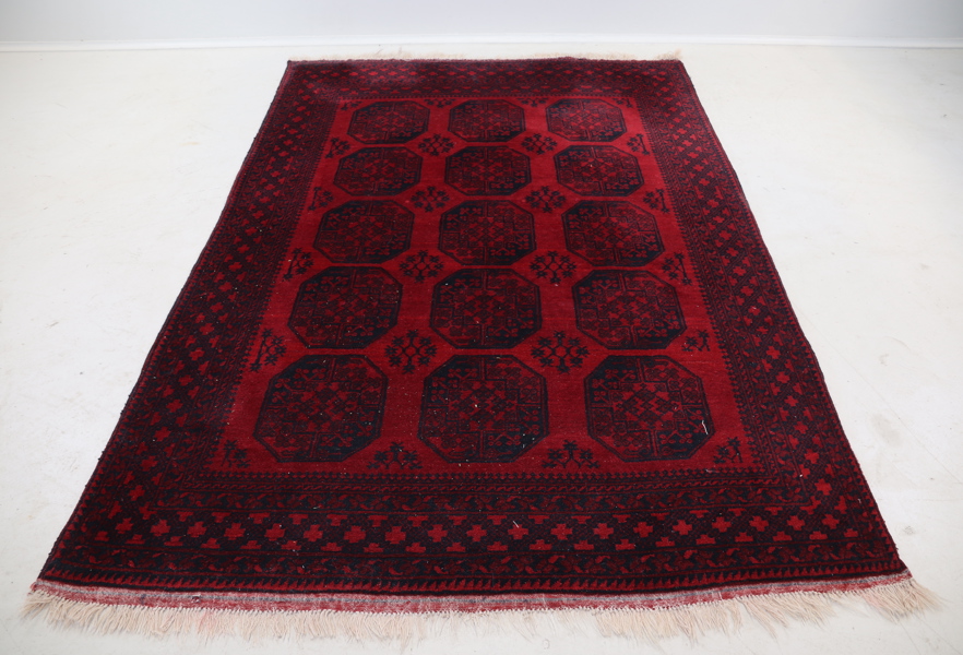 Matta, Afghanistan, handknuten, ull.