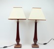 Bordslampor, ett par, porslin.