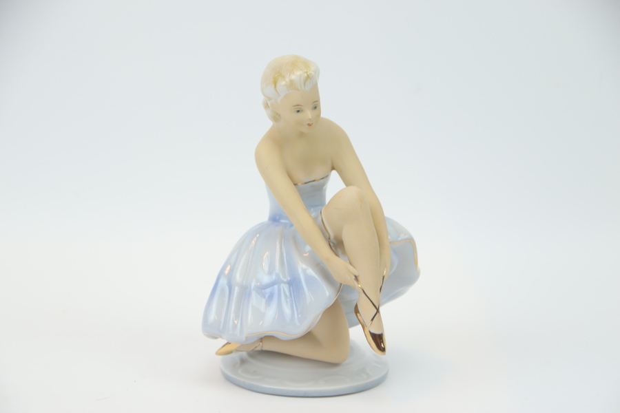 Figurin, porslin, Fasold & Stauch, Tyskland.