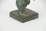 Skulptur, bronspatinerad metall, Olympiaden i Helsingfors 1940.