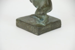 Skulptur, bronspatinerad metall, Olympiaden i Helsingfors 1940.