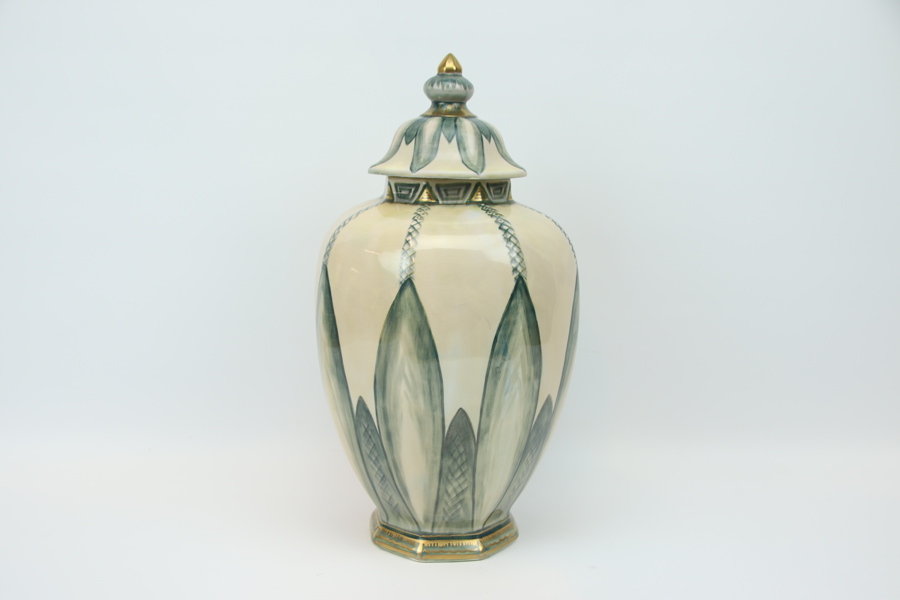 Josef Ekberg, lockurna, flintgods, Gustavsberg.