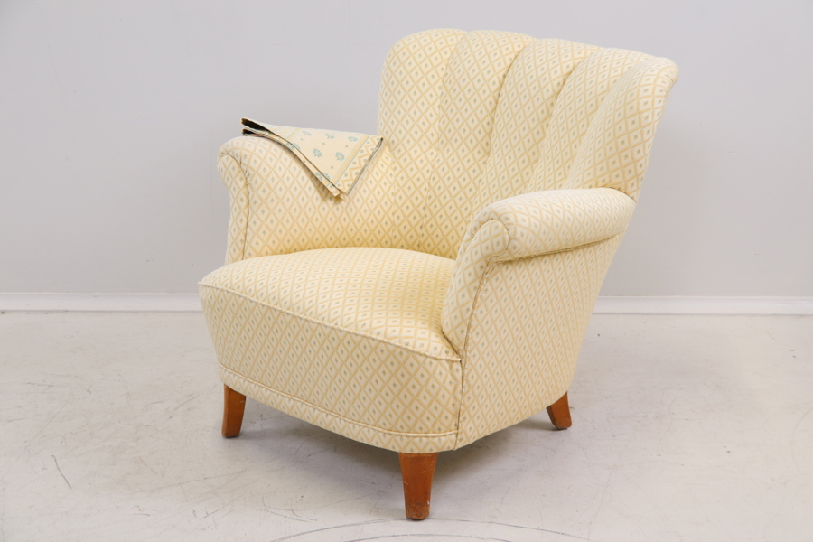 Fåtölj, textil, 1900/2000-tal.