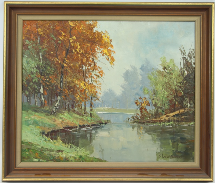 B.A. Lourens, Holland, olja på duk, signerad.