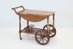 Serveringsvagn på hjul, trä.