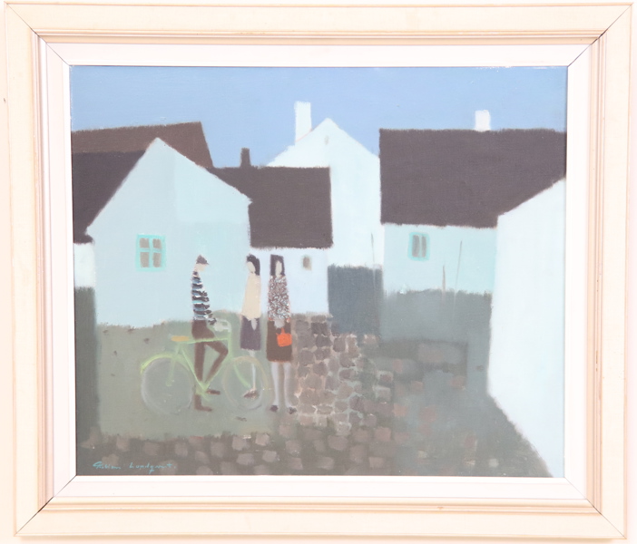 Fabian Lundqvist, olja på duk, signerad.