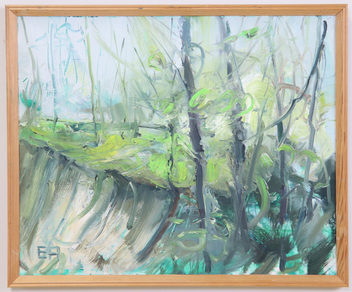 Erwin Andersson, Lomma, olja på duk, monogramsignerad.