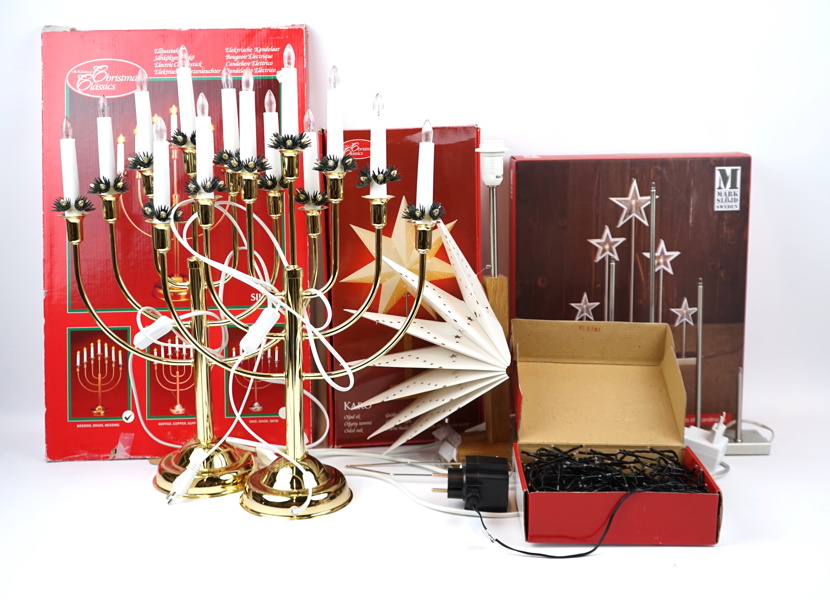 Julbelysning, 5 delar, bl.a Markslöjd.