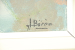John Börén, "Skåne", olja på pannå, signerad.