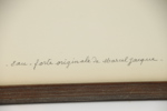 Marcel Jacque, etnsing, signerad.