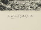 Marcel Jacque, etnsing, signerad.