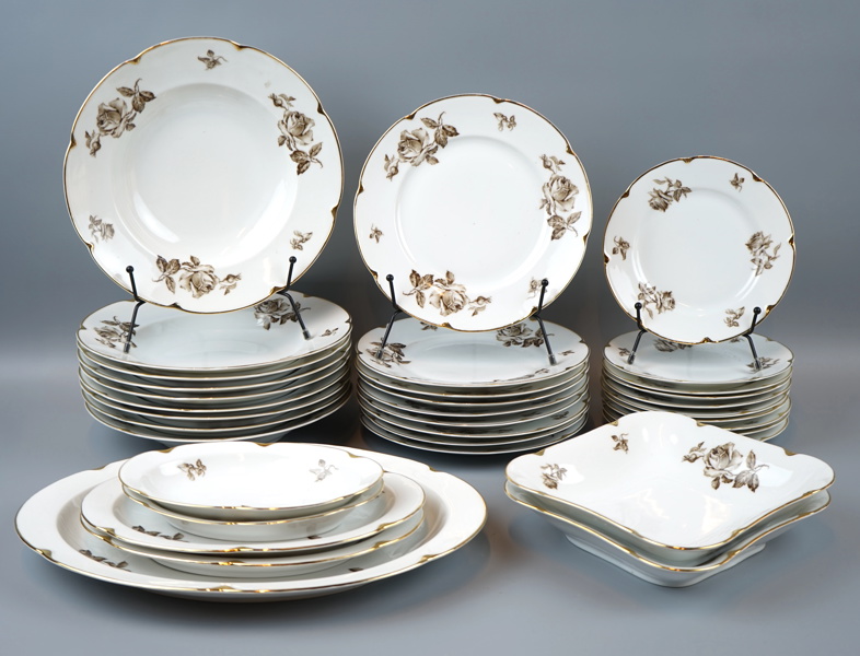 Matservis, 35 delar, porslin, Epiag Royal, Tjeckoslovakien.
