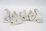 Figuriner, 6 st, "Julkrubba", porslin, Lladro.
