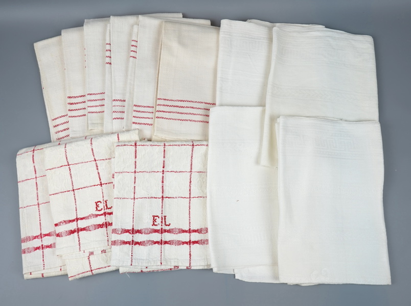 Handdukar, ett parti, linne.