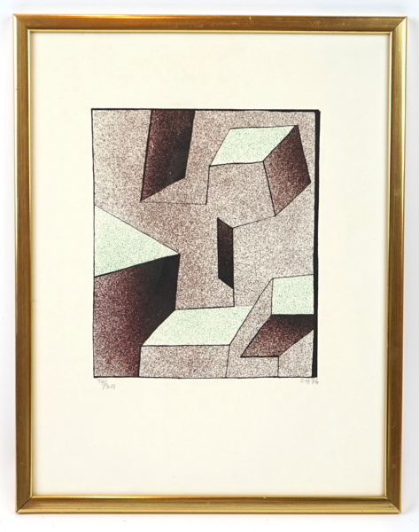 Curt Hillfon, litografi nr 74/211 , monogramsignerad, 1976.