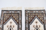 Mattor, 2 st, orientalisk, handknuten, ull.