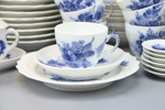 Kaffeservis m.m, 35 delar, porslin, "Blå Blomst", Royal Copenhagen.