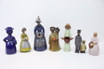 Figuriner, 7 st, keramik, bl.a Goebel och Elsi Borelius, Jie.