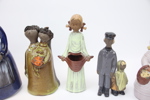 Figuriner, 7 st, keramik, bl.a Goebel och Elsi Borelius, Jie.