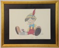 Ollie Johnston, "Pinocchio Production Sketch", tryck, 499/1000, signerad.