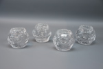 Ann Wolff, ljuslyktor, 4 st, glas, ''Snöboll'', Kosta Boda.