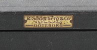 Optikerutrustning i etui, ett parti, R. Söderberg & Co. Aktiebolag Göteborg.