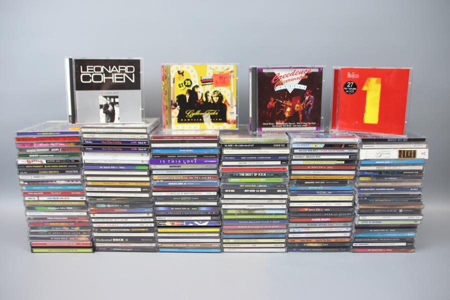 Cd-skivor, ett parti, blandad musik.