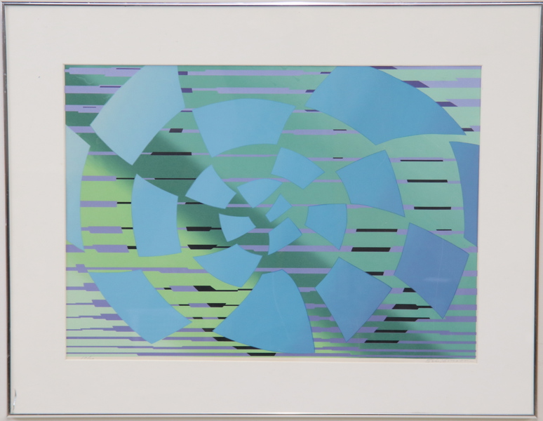 Torsten Esbjörnsson, litografi nr 10/60, signerad.