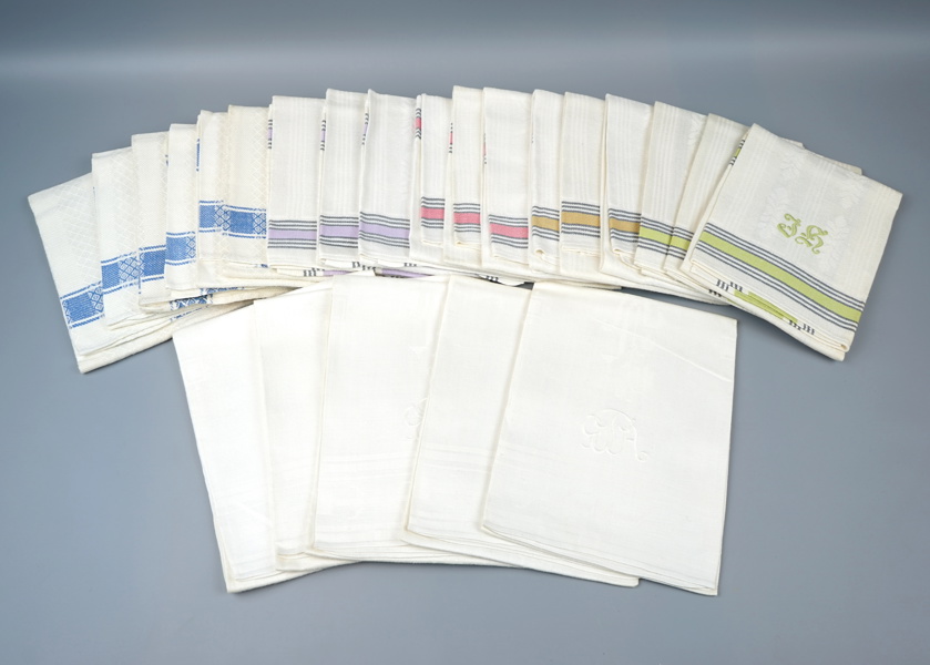 Handdukar, ett parti, linne.